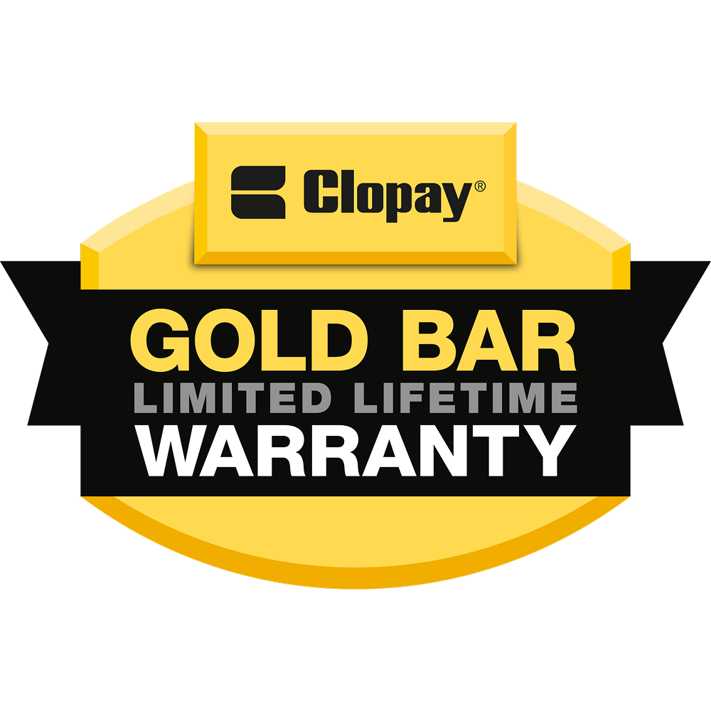 Gold Bar Limited Lifetime Warranty logo.